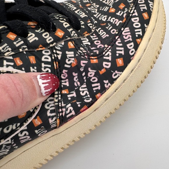 Nike Air Force 1 Low‎ '07 LV8 Just Do It Kids AOP Sneakers Shoes 7Y Streetwear - Picture 12 of 12